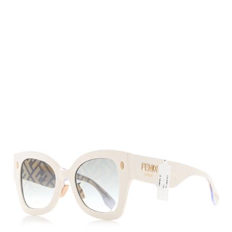 fendi ff0434|FENDI Acetate FF Sunglasses FF 0434/G/S White Gold.